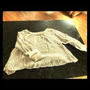 Free people knit off the shoulder top